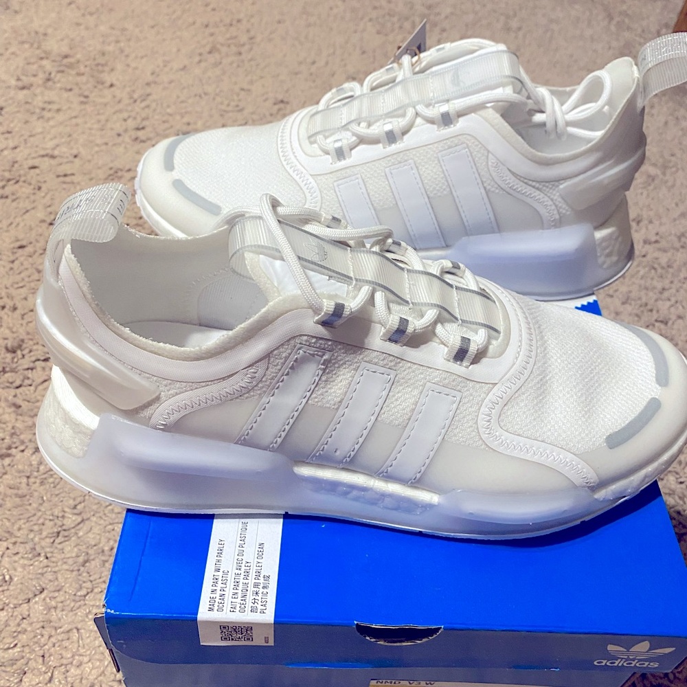 Womens Adidas NMD v3 size 9. White brand new in box.
